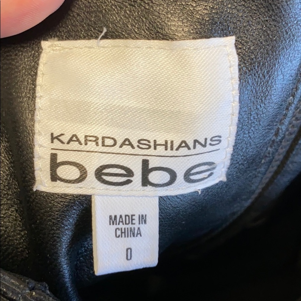 Leather pencil skirt by kardashians and Bebe